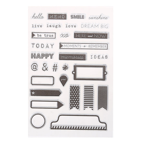 Clear Stamps Transparent Stamps for Scrapbooking Photo Album Decoration Silicone Seals Scrapbooking Card Scrapbook Handmade Tool