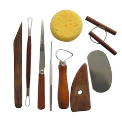 Pottery Tools Wood Handle Pottery Set Clay Sculpting Set Wax Carving Sculpt Smoothing Polymer Shapers Pottery Clay Ceramic Tools
