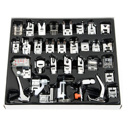 32pcs Domestic Sewing Machine Presser Foot Feet Kit Set Sewing Machine Accessories Sewing Foot Crafts Apparel Sewing Tools
