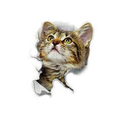 Creative Cat Wall Sticker 3D Animal Wall Decor Sticker Bedroom Children's Room Wall Decor Picture Cute Cat Wall Stickers