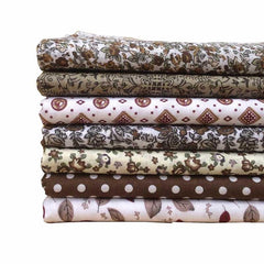 20x25cm Quilting Sewing Fabric for Patchwork 7pcs 2017 Fabric Gray Flower Strip DIY Bundle  for Needlework Cotton Fabric
