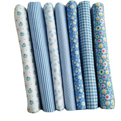 20x25cm Quilting Sewing Fabric for Patchwork 7pcs 2017 Fabric Gray Flower Strip DIY Bundle  for Needlework Cotton Fabric