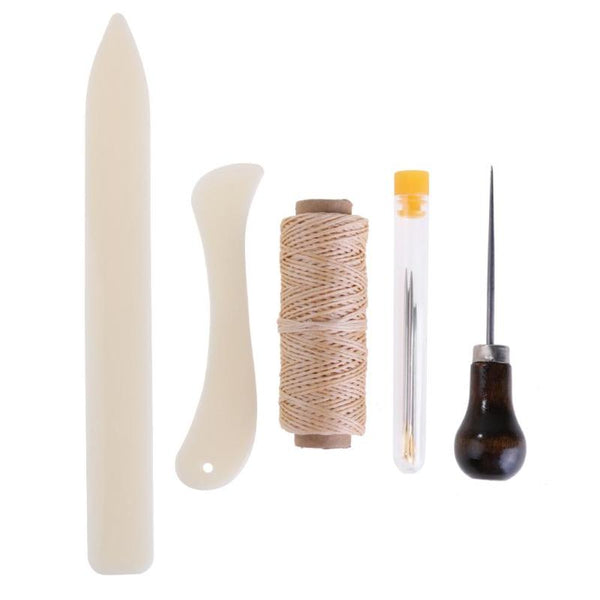 11pcs Sewing Kit Set Stitching Awl Sewing Wax Thread Knife Sewing Needles Multifunction DIY Crafts Sewing Tools Accessries