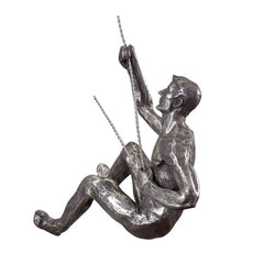 Aqumotic Art Wall Decor Climbing Wall Decor Resin Hanging Wall Climbing Wall Mount Figure Bar Decoration Pendant Man Climbing
