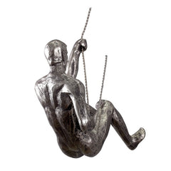 Aqumotic Art Wall Decor Climbing Wall Decor Resin Hanging Wall Climbing Wall Mount Figure Bar Decoration Pendant Man Climbing
