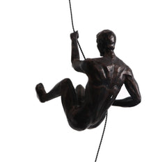 Aqumotic Art Wall Decor Climbing Wall Decor Resin Hanging Wall Climbing Wall Mount Figure Bar Decoration Pendant Man Climbing