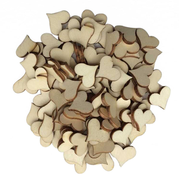 Wood Log Slices Discs for DIY Crafts Wedding Centerpieces Wooden Hearts Mini Unfinished Wood Craft
