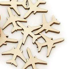 Plane Wood Craft Shapes Ornament Art Projects Craft Decoration Gift