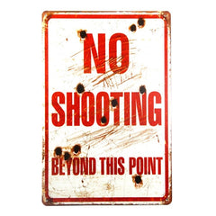 DL-Warning Genius at work art wall decor painting Tin Sign Wall Decor Retro Metal Art Poster