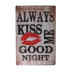DL-Warning Genius at work art wall decor painting Tin Sign Wall Decor Retro Metal Art Poster