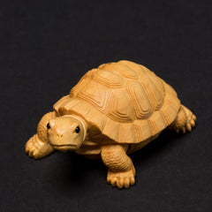 Wood Lucky Money Sea Turtle statue carving tortoise sculpture anilmals statues for decoration Wood craft figurine miniature