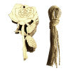 10pcs Unfinished Wooden Embellishments Wood Craft Hanging Decor Embellishments