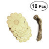 10pcs Unfinished Wooden Embellishments Wood Craft Hanging Decor Embellishments
