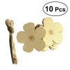 10pcs Unfinished Wooden Embellishments Wood Craft Hanging Decor Embellishments