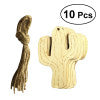 10pcs Unfinished Wooden Embellishments Wood Craft Hanging Decor Embellishments