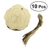 10pcs Unfinished Wooden Embellishments Wood Craft Hanging Decor Embellishments
