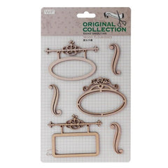 Hollowed Wood Carving Ornaments Natural Fresh DIY Wall Decoration for Party Wedding Decoration Wood Craft