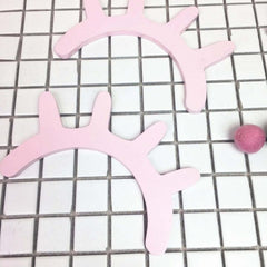 Nordic Style Cute Wood Thin 6mm 3D Eyelash Wall Decor Eyelash Wall Decor Kid Baby Room Background Wall Decor Home Decoration