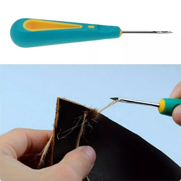 Sewing Crochet Plastics Steel Sticher Sewing Awl For Shoes Repair Sewing Needle Hook Tool Sewing Accessories Drop Shipping 80201