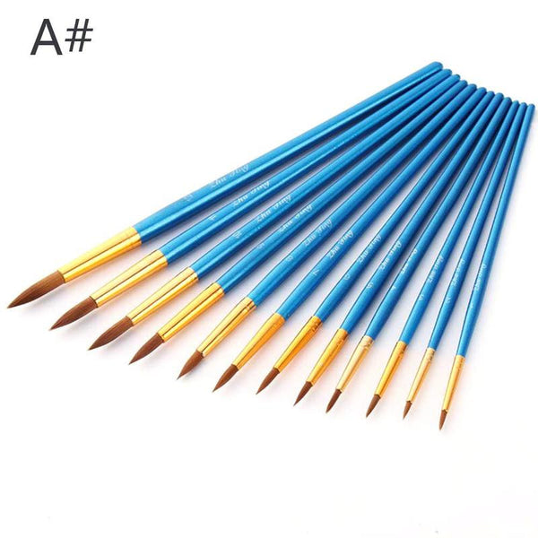 9 Pcs Body Painting Paint Brushes Painting Face Body Paint Nylon Hair Brush Set