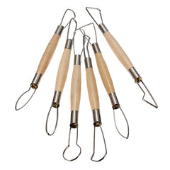 6 pcs Ribbon 8 inch Sculpting Tools Set Pottery Ceramic Modeling Tools Polymer Clay Tool set Pottery Sculpture Tools