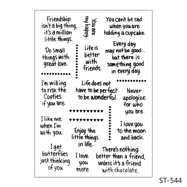 KLJUYP Clear Stamps Scrapbook Paper Craft Clear stamp scrapbooking 602