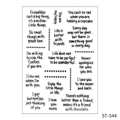 KLJUYP Clear Stamps Scrapbook Paper Craft Clear stamp scrapbooking 602