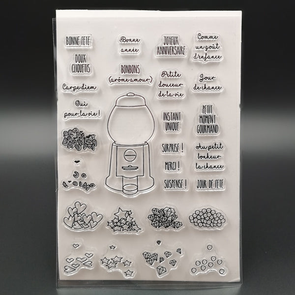 VYUTXA Happiness candy Clear Stamps Scrapbook Paper Craft Clear stamp scrapbooking F03