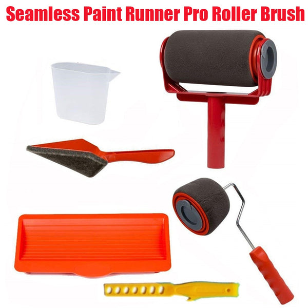5pcs Seamless paint roller pro brush set Paint Runner paint runner roller Wall Painting for Home Office Building Wall Paint Roll