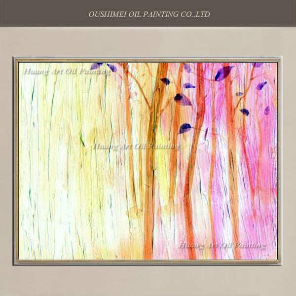 Original Color of Bamboo Paintings Hand Painted Oil Painting on Canvas Modern Wall Paintings for Hotel Decor Paintings