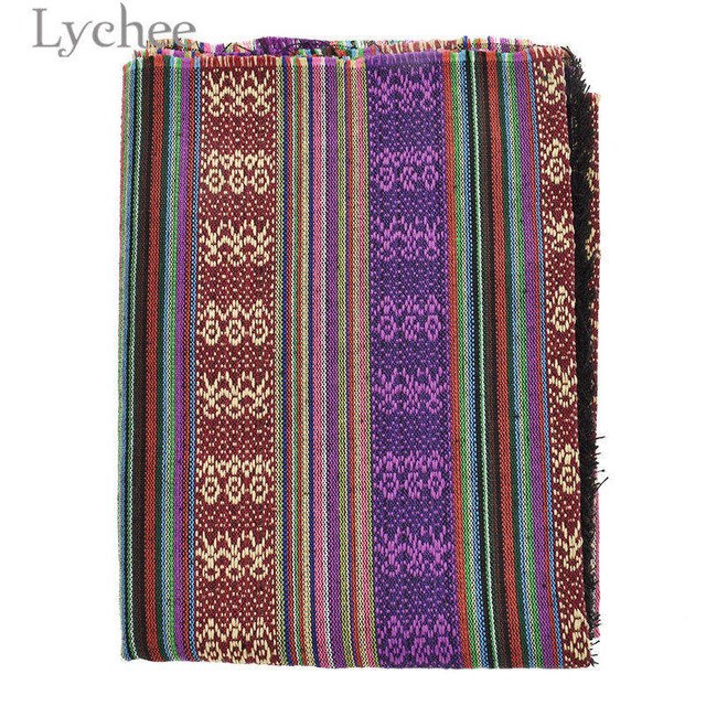 Lychee African Style Floral Cotton Linen Fabric Vintage Printed Flower Sewing Fabric DIY Sewing Textile Materials