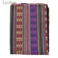 Lychee African Style Floral Cotton Linen Fabric Vintage Printed Flower Sewing Fabric DIY Sewing Textile Materials
