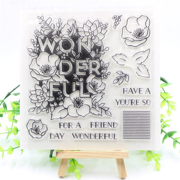 VYUTXA Wonderful Clear Stamps Scrapbook Paper Craft Clear stamp scrapbooking