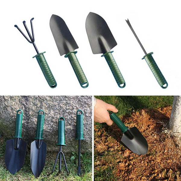 4Pcs Kids Mini Gardening Tools Set Gardening Shovel Small Garden Rake and Hand Trowel Mini Indoor Garden Tools for House Plants