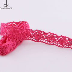 5 yads  Apparel Sewing Fabric  DIY   Trim Cotton Crocheted Lace Fabric Wedding Decration Handmade Accessories Craft