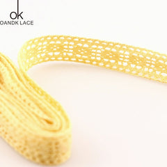 5 yads  Apparel Sewing Fabric  DIY   Trim Cotton Crocheted Lace Fabric Wedding Decration Handmade Accessories Craft