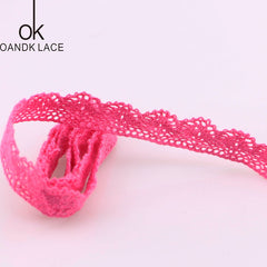 5 yads  Apparel Sewing Fabric  DIY   Trim Cotton Crocheted Lace Fabric Wedding Decration Handmade Accessories Craft