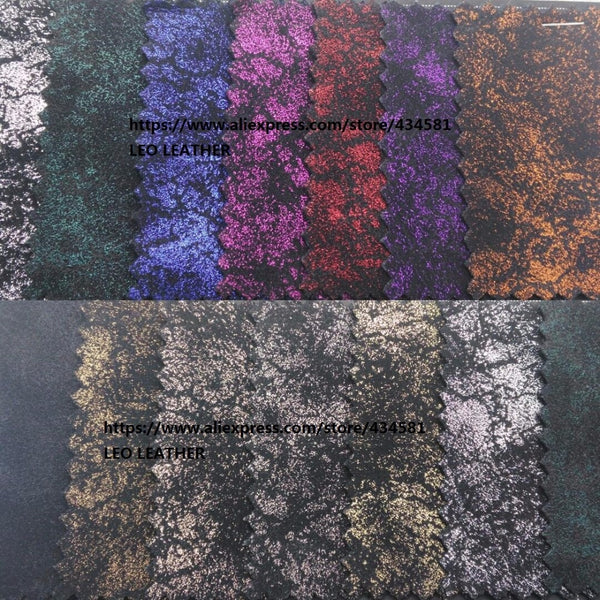 Metallic Synthetic Leather Faux Leather Fabric  PU Leather Fabric Sewing Fabric Fabric for  DIY Fabirc  P1050
