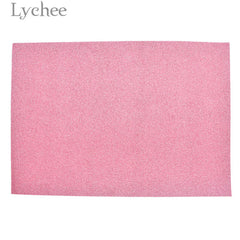 Lychee 21x30cm A4 Glitter Felt Fabric Colorful Felt Material DIY Sewing Fabric for Toys Bags Crafts