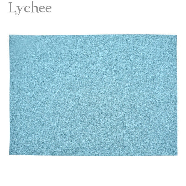 Lychee 21x30cm A4 Glitter Felt Fabric Colorful Felt Material DIY Sewing Fabric for Toys Bags Crafts