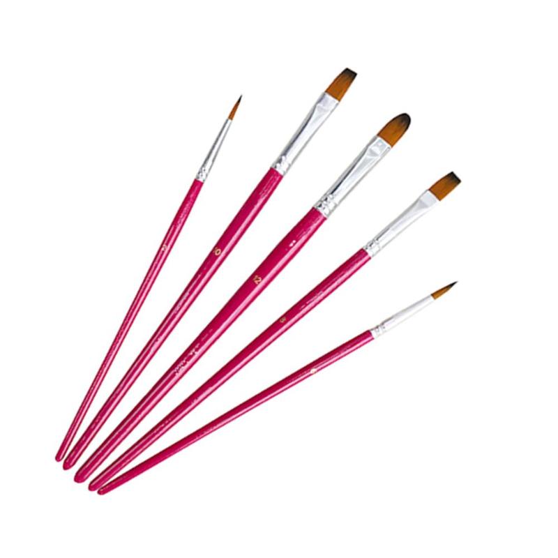 5pcs/set Oil Paintings Drawing Brushes Paint Brushes for Acrylic Painting